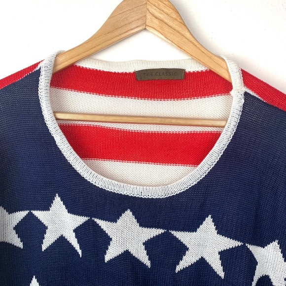 The Classic American Flag Stars and Stripes Americana Sweater Size Medium - Picture 3 of 8